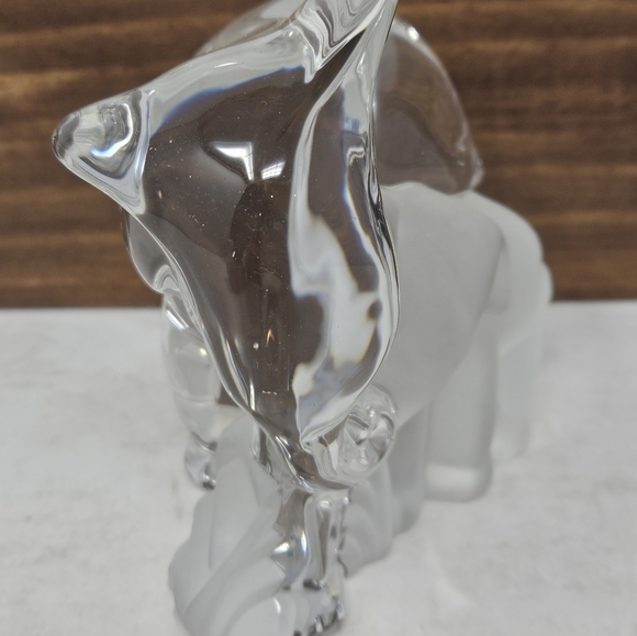 Lenox Crystal Elephant with satin baby - Picture 3 of 11